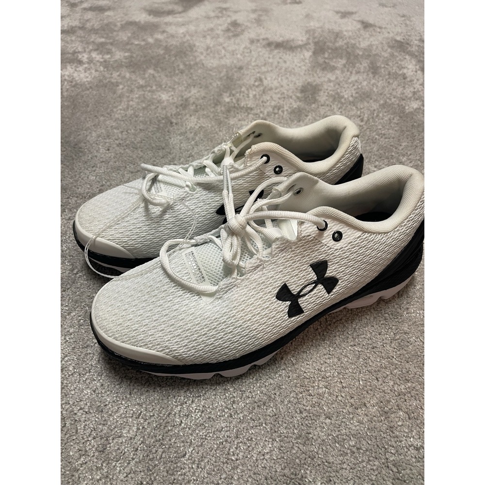 Under Armour Charged Gemini Men's Running Shoes White Black Sneakers Size 9.5